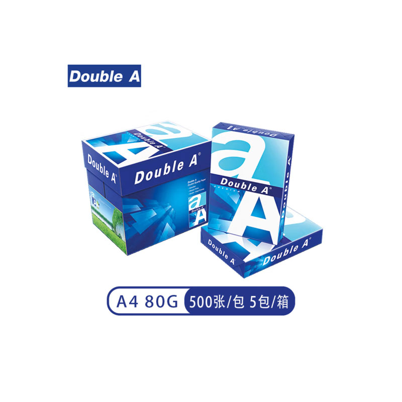 Double A  复印纸 80g A4/500张/包 5包/箱（单位：箱）（含送货上楼 ）