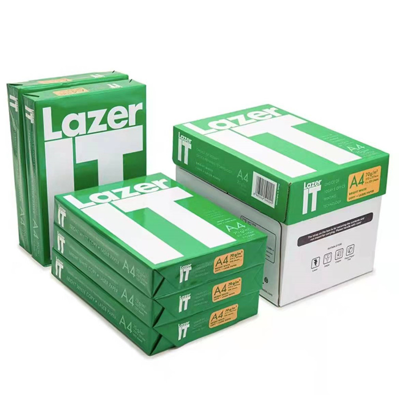 亚太森博LazerIT复印纸A4/70g 500张/包 8包/箱绿色包装（箱）