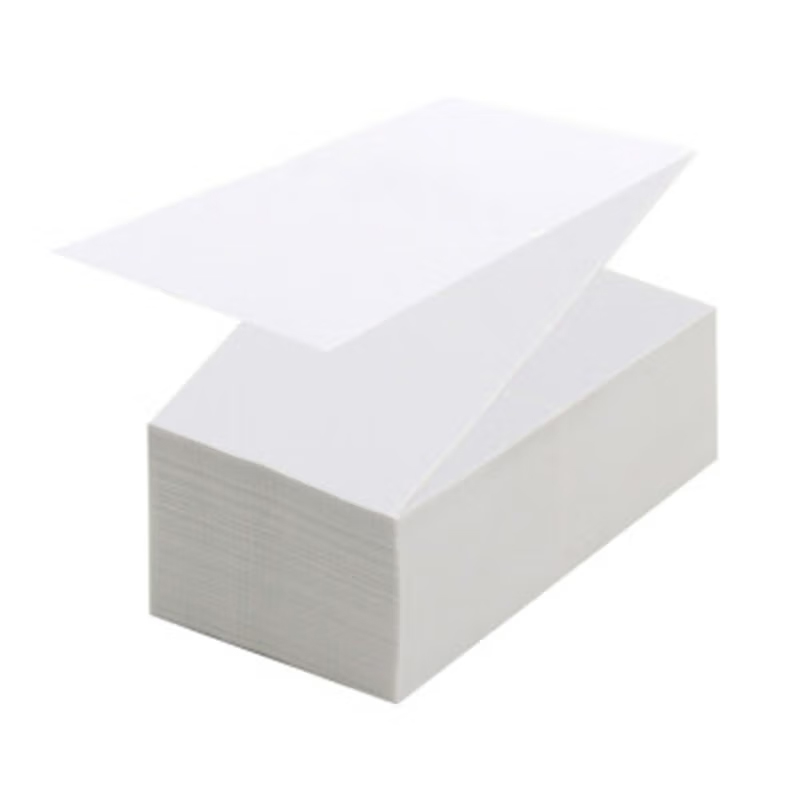 腾立达 空白叠式不干胶标签纸100*100mm 500枚/叠 8叠/箱 5箱/件（单位：件）两联电子面单纸 RM021