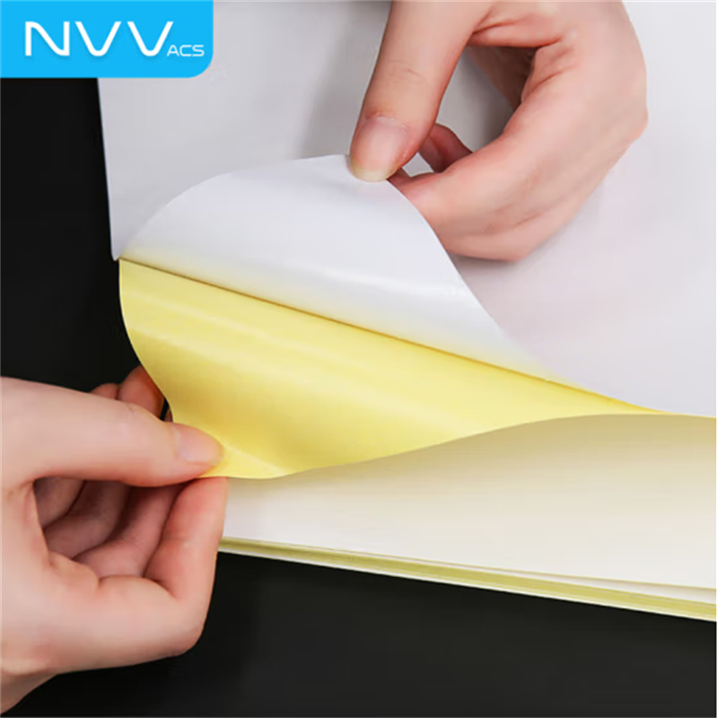 NVV BQ-A4Y A4不干胶带背胶打印纸 哑面80张 (单位：本)