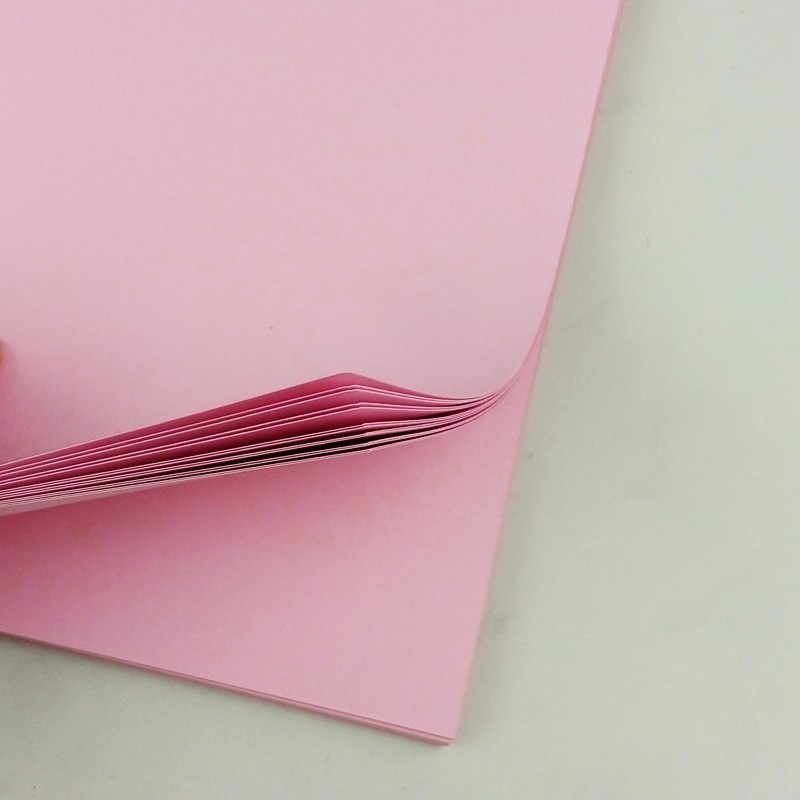 易利丰（elifo）彩色卡纸硬120g打印纸粉色a4纸加厚粉红纸a4彩纸粉红色纸儿童手工纸折纸50张(单位：包)