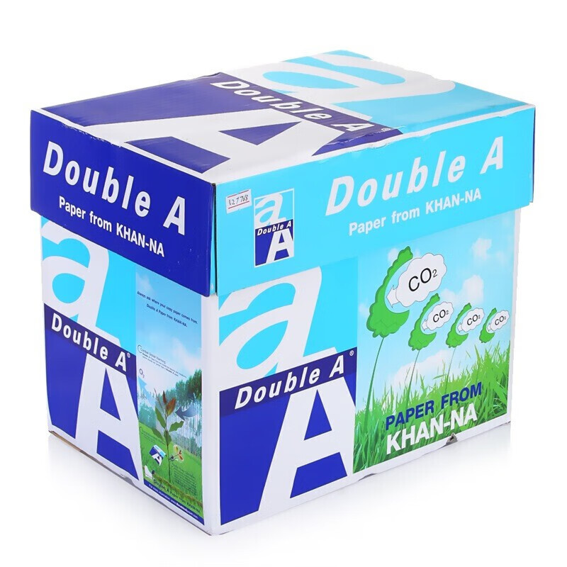 Double A复印纸80g A4打印纸500张/包 进口复印纸 5包/箱（共计2500张）(单位：包)