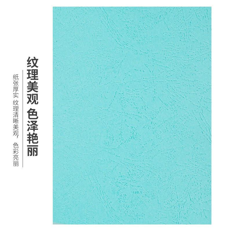 天章A3++彩色凹凸皮纹纸浅蓝色210g100张/包（包）
