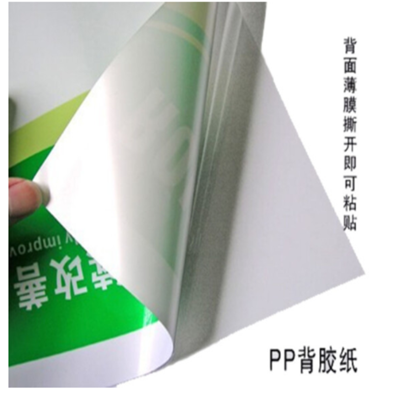 嘉禾盛印户外PP背胶纸 弱溶剂背胶PP纸 背胶写真纸 (1.07*50）（卷）