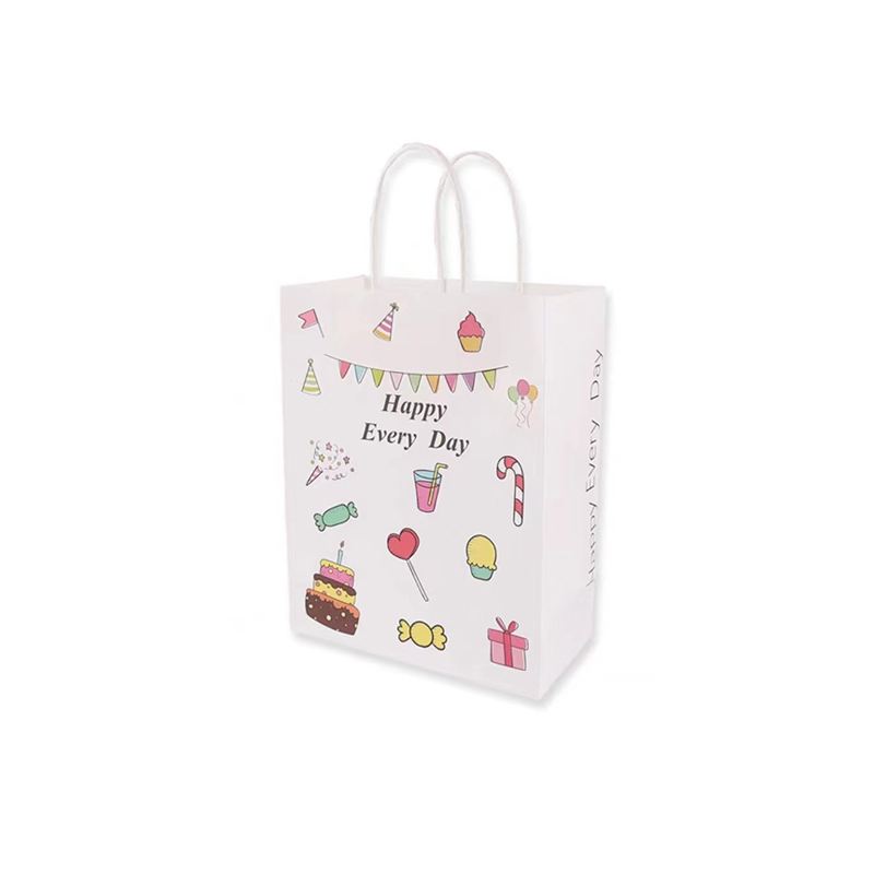 时光港儿童节牛皮纸袋幼儿园小号礼品定制快乐每一天手提袋100个/包（单位：包）