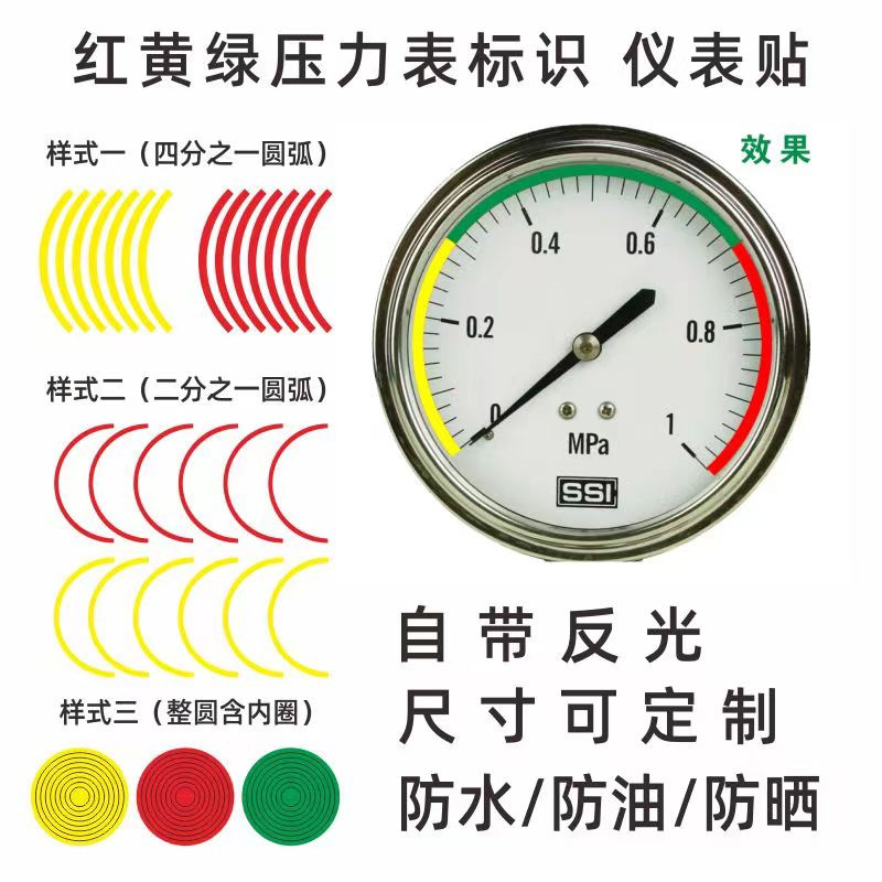 绿文红黄绿三色5mm宽四分之一弧和二分之一弧色环(单位：张)