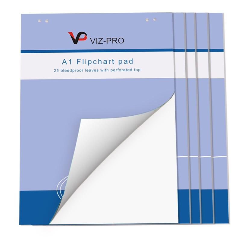 VIZ-PRO白板纸80g25张58*81cm可翻页A1白色（本）