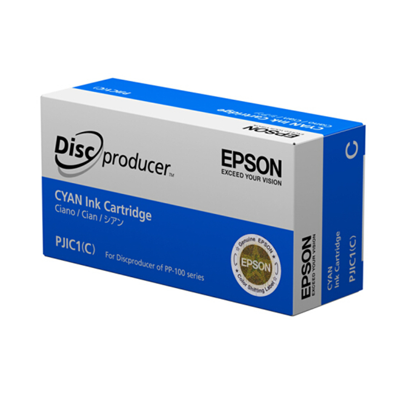 爱普生（EPSON）PJIC1青色墨盒 (适用PP-100III/100N/50II系列光盘印刷刻录机) C13S020447