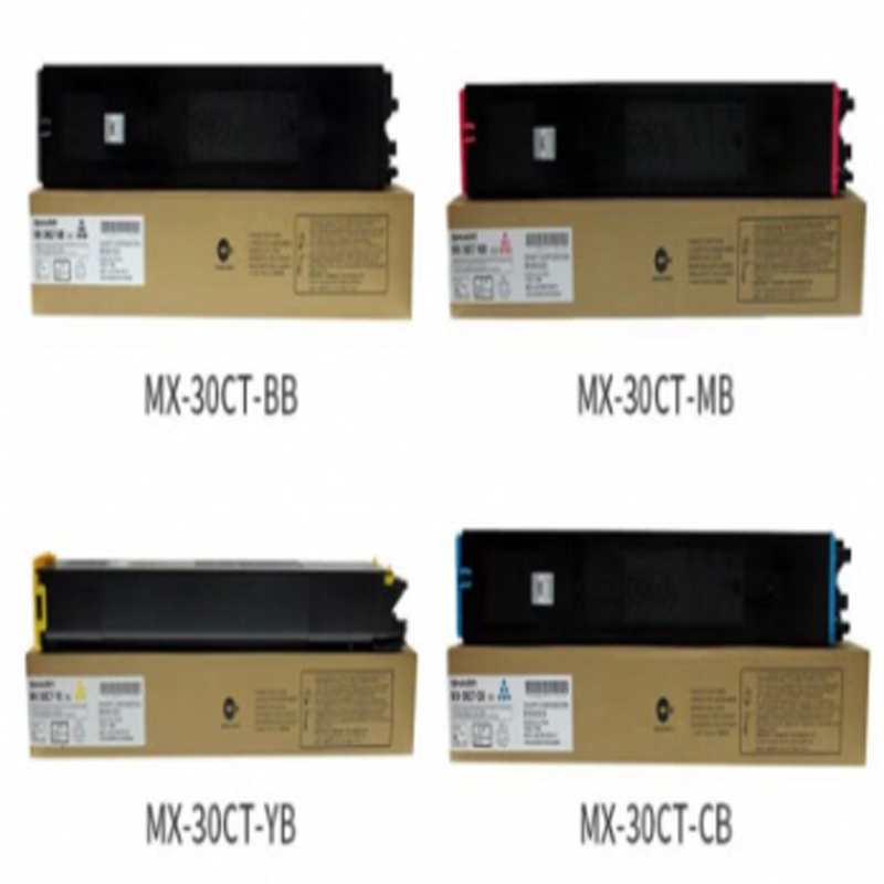 夏普适配MX-C 3051原装墨盒 四色  (黑青红黄)MX-30CT-BB/MB/YB/CB（套）
