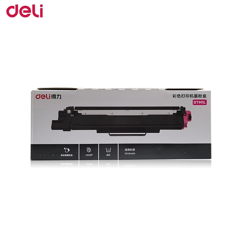 得力DTM1L彩色打印机墨粉盒(品红)(个)（适用于DCM24ADN）（2300页）