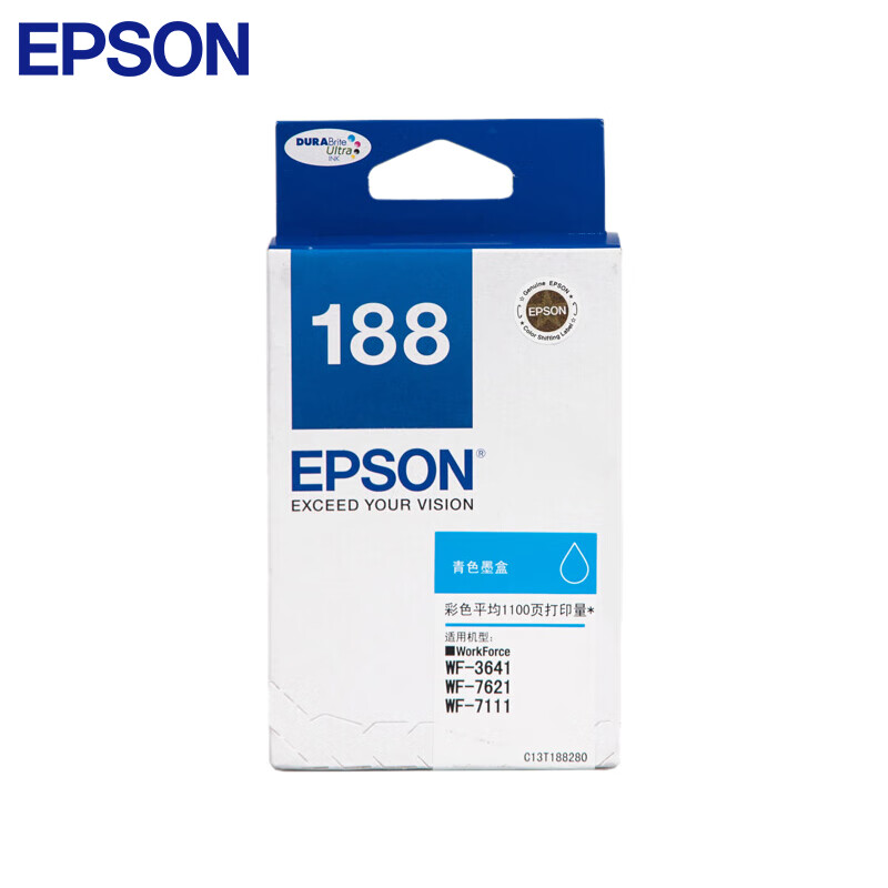爱普生（EPSON）T1882 青色墨盒 约1100页v