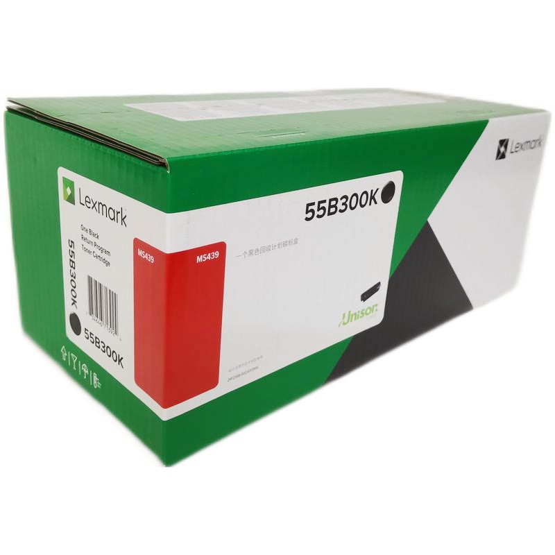 利盟（Lexmark） 55B300K Kiosk碳粉盒 适用利盟MS439DN打印机 3000页（单位：支）