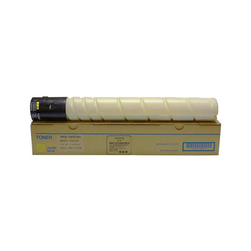 盈佳YJ KM-TN220(高容)黄色粉盒 适用于:柯尼卡美能达 C221/7122/C281（支）