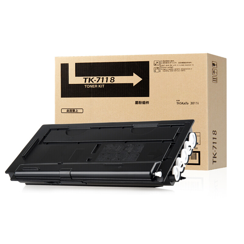 天威（PrintRite）天威KYO-TK7118-750G--黑复粉粉盒带芯片?（支）兼容碳粉
