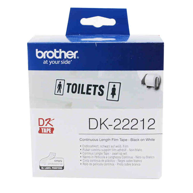 兄弟 DK－22212 标签机色带 62mm*15.24m白底/黑字(菲林) (卷)（适用机型：QL－700/QL－720NW/QL－1050/QL－1060N）