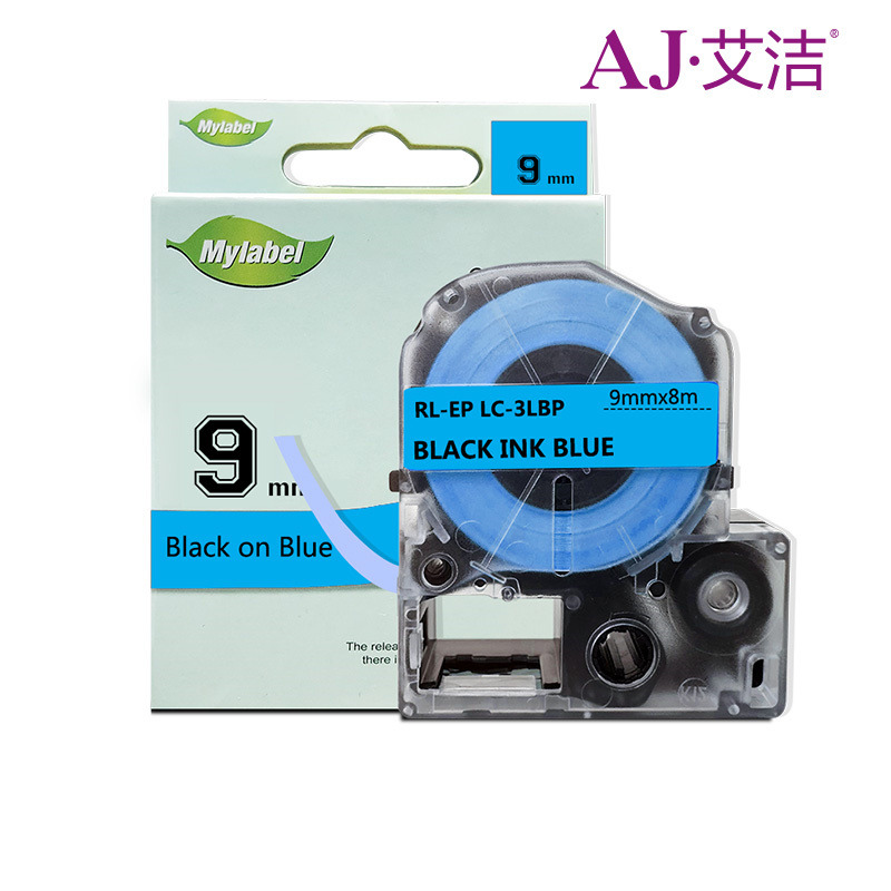 艾洁LK-3LBP爱普生标签色带蓝底黑9mm(个)