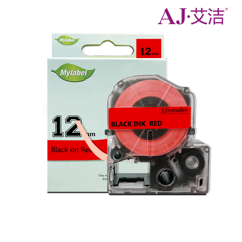 艾洁LK-4RBP爱普生标签色带红底黑12mm(个)