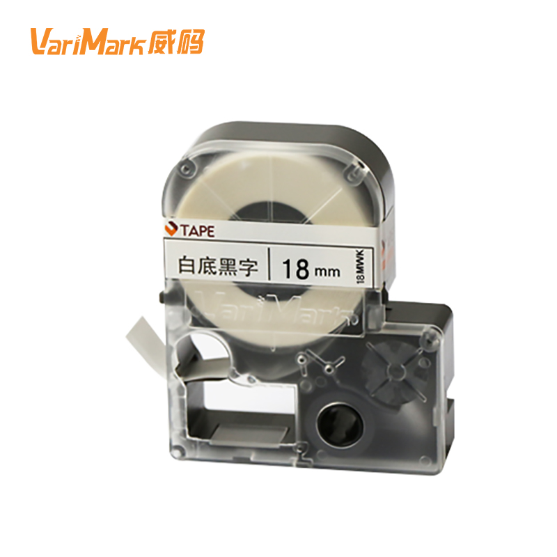 威码（VariMark）白底黑字 14mm标签机色带(单位：卷)