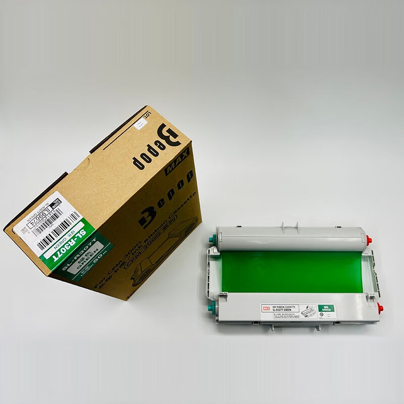 美克司(MAX) SL-R307T 285mm*50m 适用CPM-300G系列 标签色带  (盒) 绿色