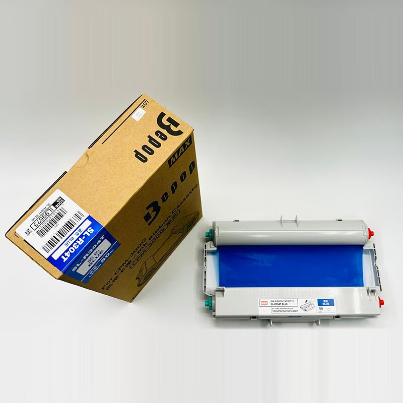 美克司(MAX) SL-R304T 285mm*50m 适用CPM-300G系列 标签色带 (盒) 蓝色