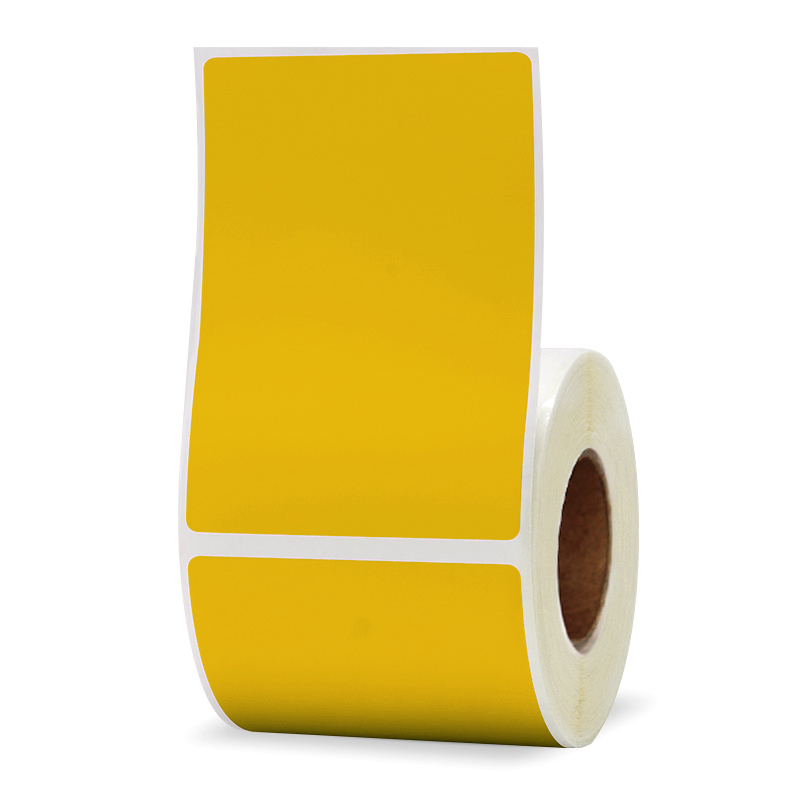 彩标CTK5010050mm*100mm100片/卷标签纸黄色(卷)
