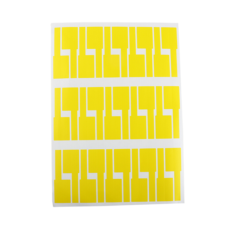 雷赢A4不干胶防水线缆标签纸 打印纸 P型 100张/包 黄色（单位：包）