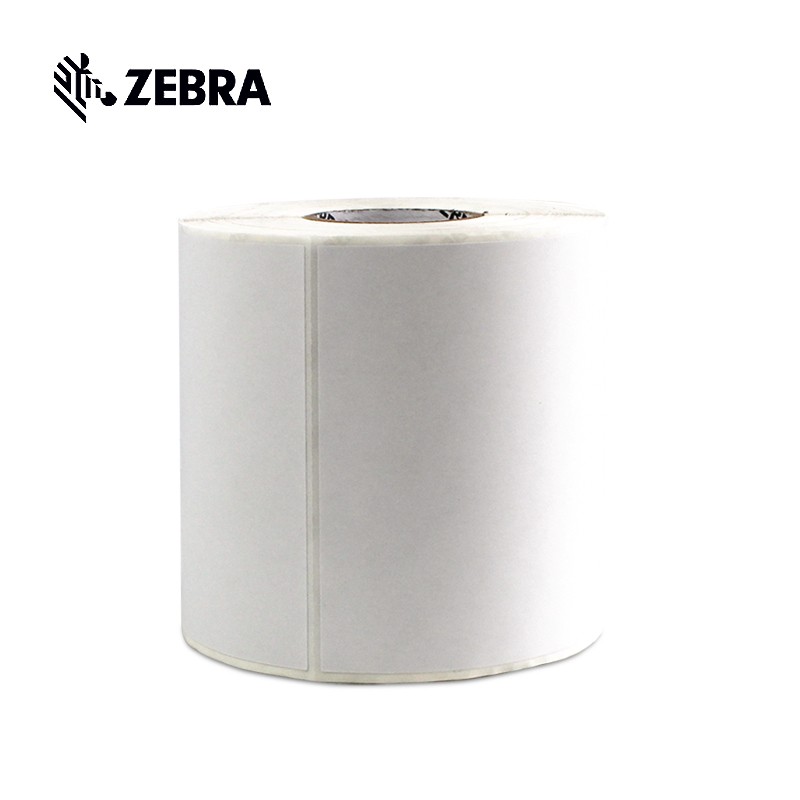 斑马（ZEBRA）2100T斑马高粘环保铜版纸标签 80X60mm 700张 18卷/箱（卷）（18卷起订）