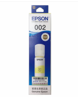 爱普生（EPSON）002墨水 黄 原装 L4168 6168 L6178打印墨水(单位：瓶)