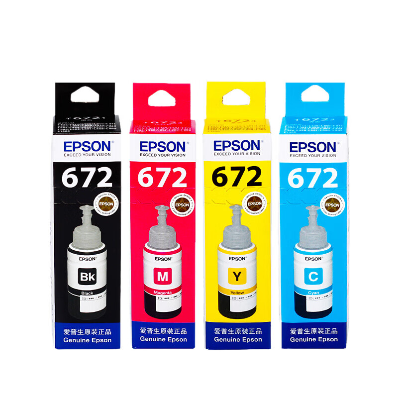 爱普生（EPSON）T6721-6724四色套装墨水（套）（适用L101/L130/L1300L220/L310/L313/L211/L360/L380/L455L485）