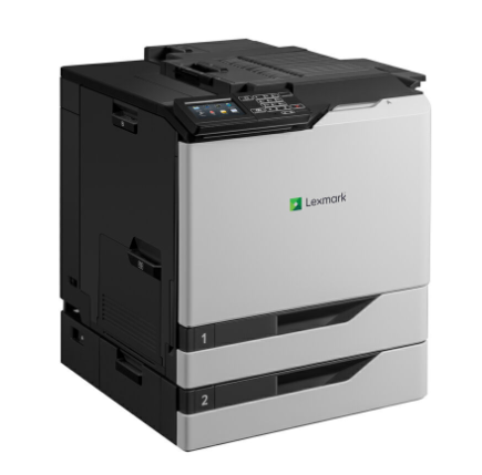 利盟(Lexmark)  cs820de A4彩色激光打印机  网络打印+双面打印 （打印速度：57页/分钟)（单位：台）