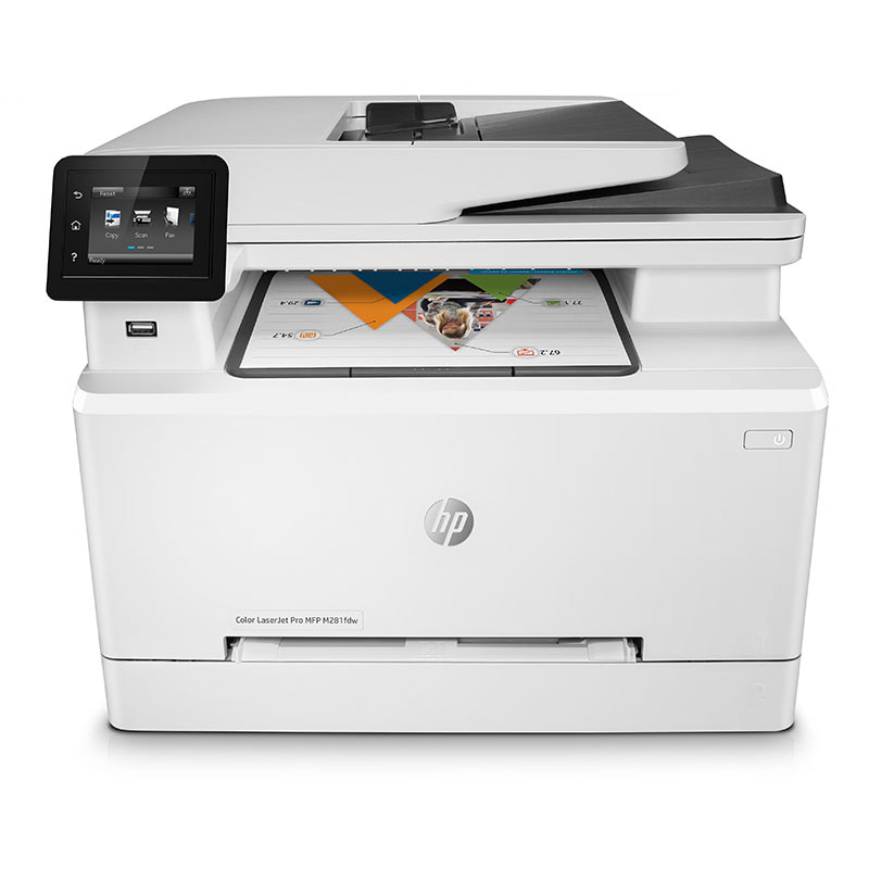 惠普M281fdw彩色激光打印机(打印/复印/扫描/传真) (单位：台)不含安装