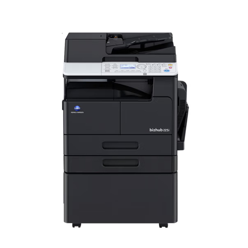 柯尼卡美能达 bizhub225i A3 打印 复印一体机 黑白复合机网络扫描 主机+双面器+输稿器+工作底柜（计价单位：台）
