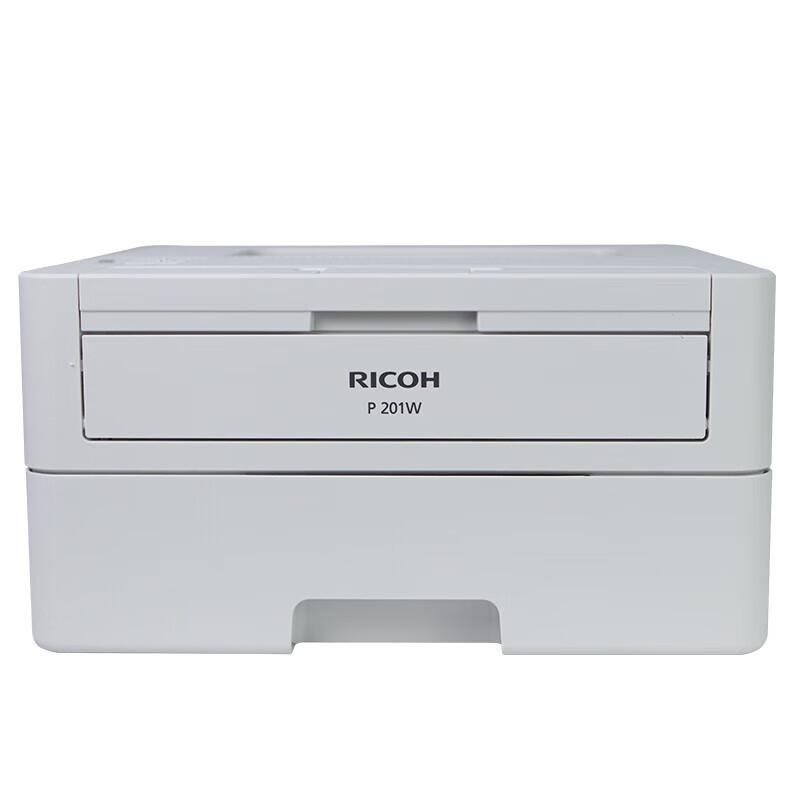 理光(Ricoh) P 201W A4 黑白 双面 激光 打印机 (计价单位：台) 白色