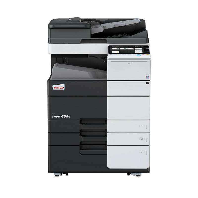 德凡ineo458e黑白复印机含双面同步输稿器、双纸盒、多功能手送托盘(台)