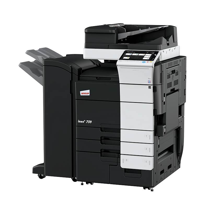 德凡ineo+759彩色复印机含双面同步输稿器、四纸盒、多功能手送托盘(台)