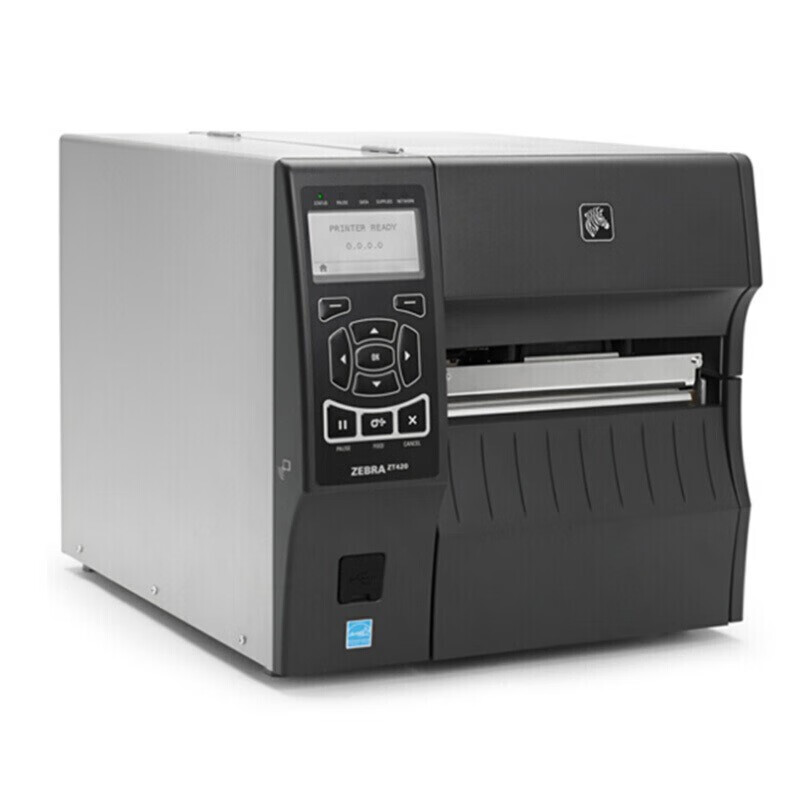 斑马（ZEBRA）ZT421 203DPI 工业型条码机 二维码不干胶标签打印机 宽幅可打印168毫米（台）