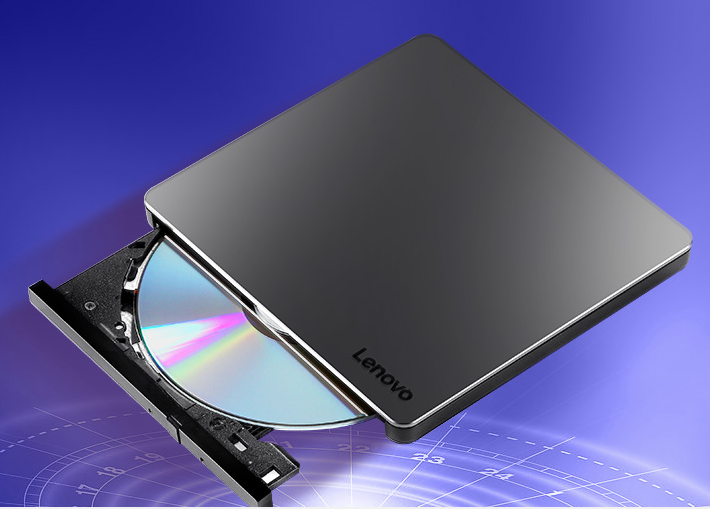 联想（Lenovo）8倍速 铝合金材质 Type-C/USB接口 外置光驱 DVD刻录机
