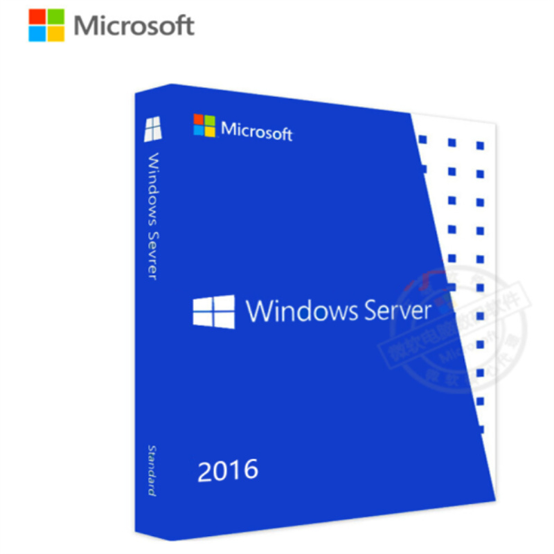微软正版操作系统 windows server2016中文版64位不含安装与调试（套）