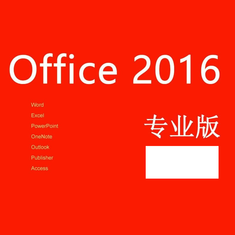 微软office  2016专业版软件（套）