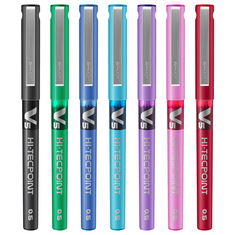 日本百乐直液式走珠笔中性笔0.5mm粉色BX-V5(支)
