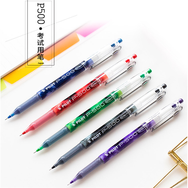 百乐BL-P50/P500针管笔水笔中性笔签字笔 黑 0.5mm 12支装（盒）