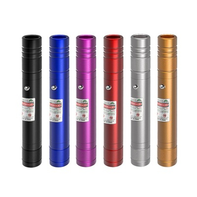 JMHB 激光笔 控制距离30m 红光 135*20mm 铝合金 USB充电 黑色/金色/蓝色/红色 颜色随机(个)