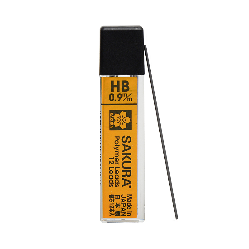 日本樱花XK－9#HB断自动铅笔芯活动铅芯 0.9mm HB（支）
