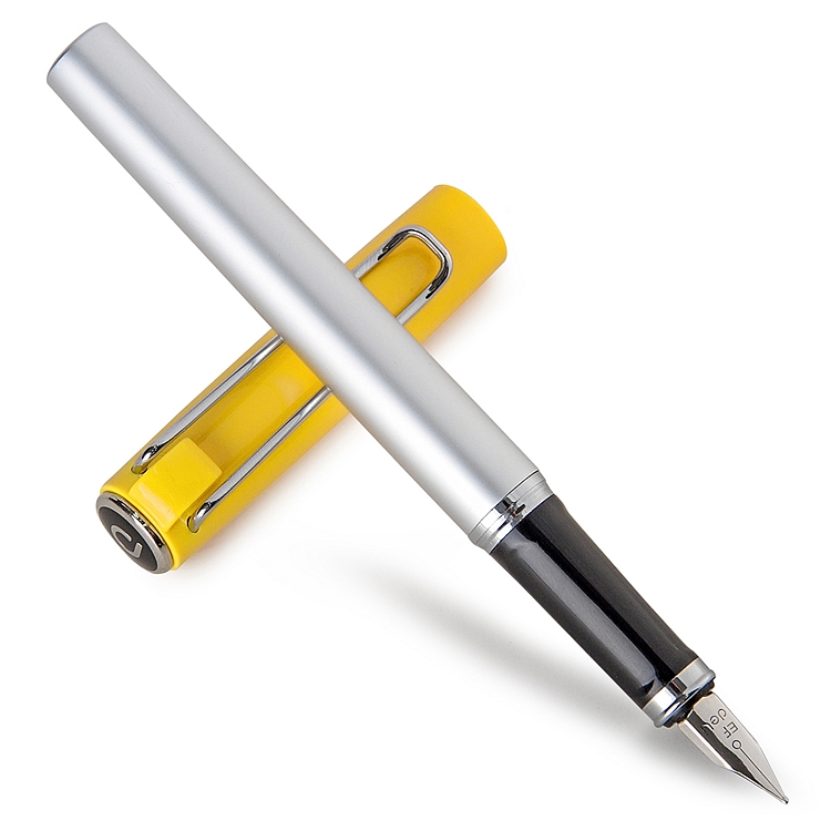 得力S669EF办公签字钢笔(单位：支)黄色笔帽