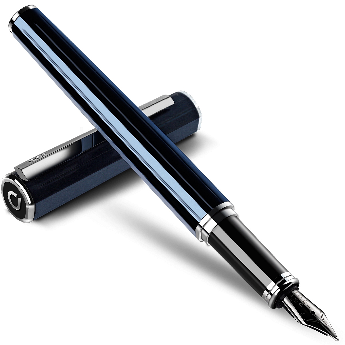 得力S676F钢笔(蓝色)