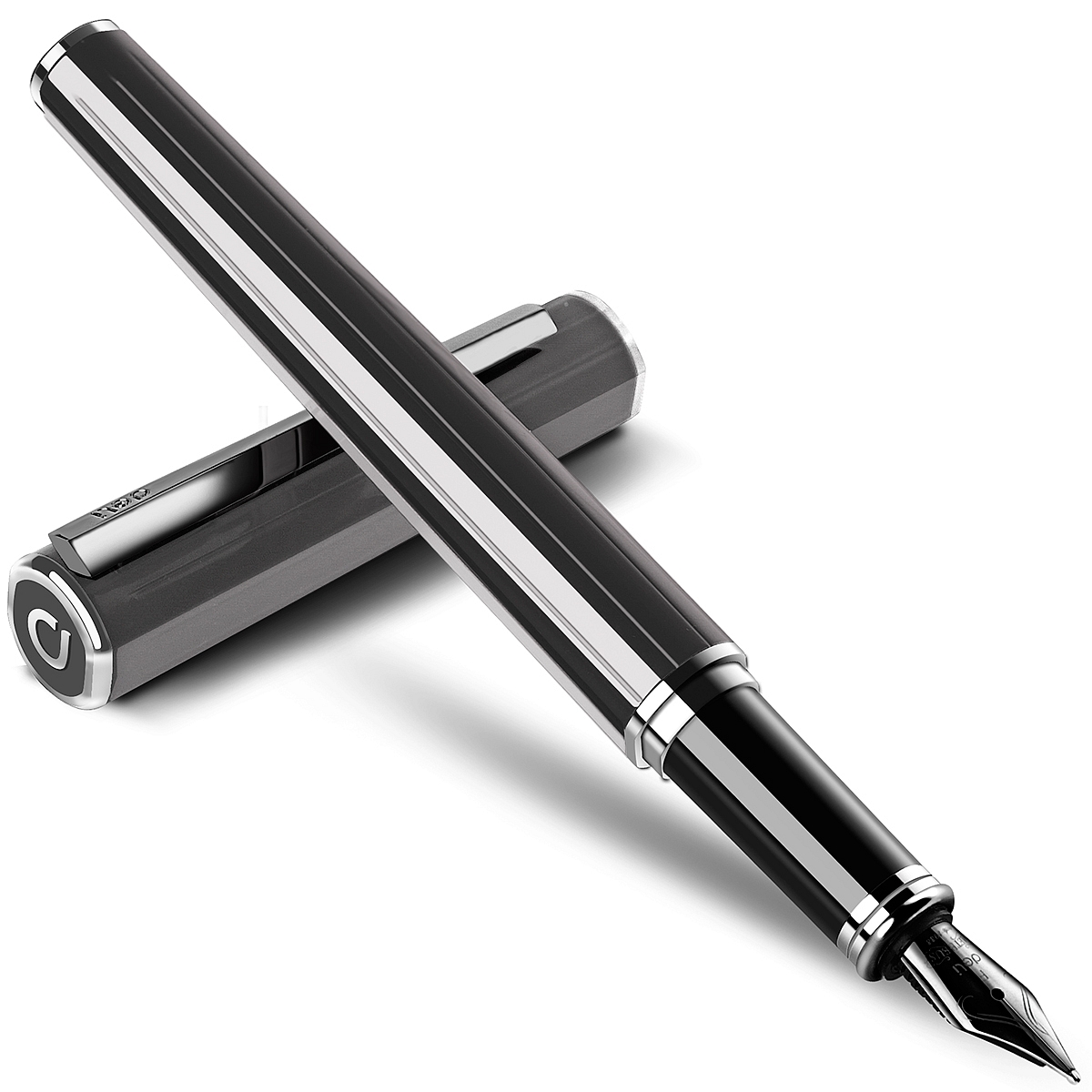 得力S676F钢笔(灰色)