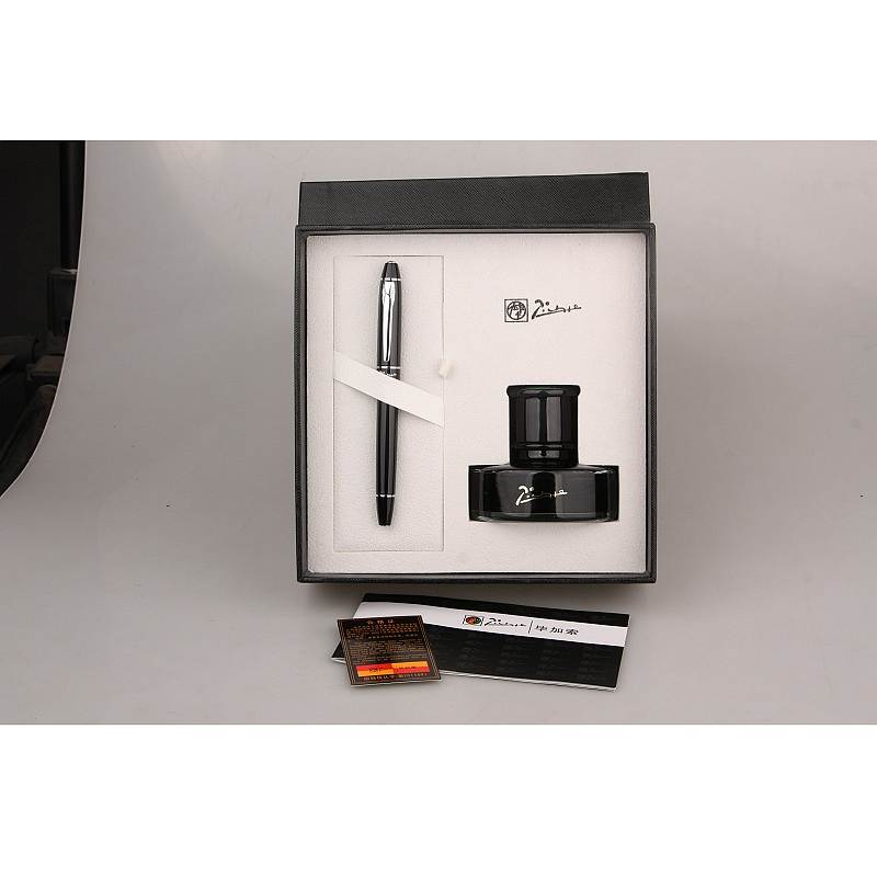 毕加索 PS-T5801 铱金笔套装  (单位：套) 黑色银夹