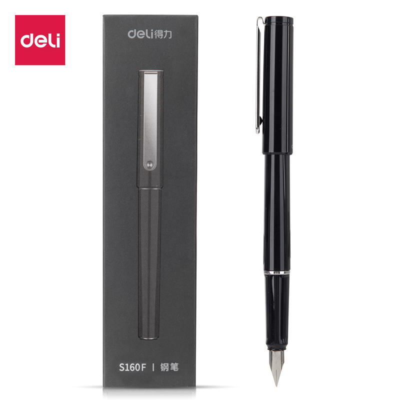 得力（deli）S160F钢笔(黑)(单位：盒）