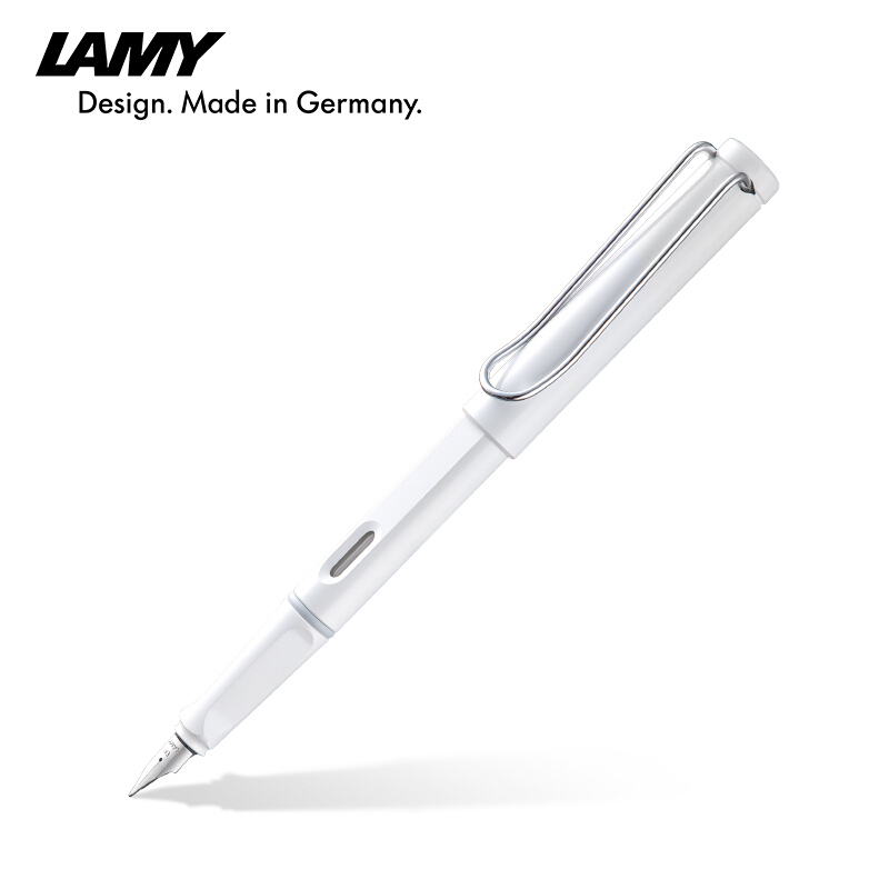 凌美(LAMY)Safari狩猎者系列F尖钢笔0.7MM(单位：支)白色