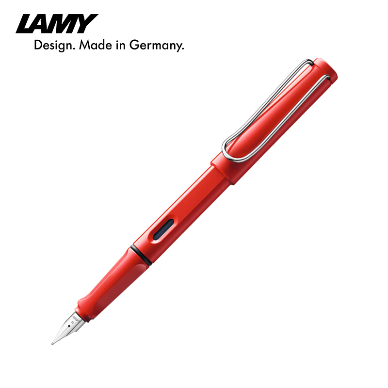 凌美(LAMY)Safari狩猎者系列F尖钢笔0.7MM(单位：支)红色